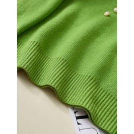 Women's Thick & Soft Sweater with Bow Buttons - Winter Warm Round Neck Long Sleeve Cozy Sweater, Beige & White Cable- Design, All-Season Casual Elegant Pullover for Fall and Winter Layering, Hand Wash or Dry Clean, Solid Color with Bow Detail, Medium Stretch, Relaxed Fit, Fleece Lining for Extra Warmth, Chic and Comfortable for Casual Attire, Cozy Sweaters For Women, Casual Long Sleeve Sweater, Oversized Knit Sweater, Colourfull Loose Sweater For Women,